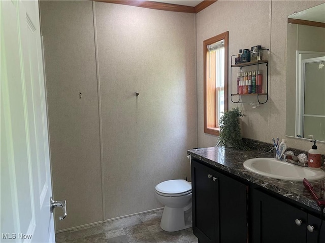 37346 Goose Run Rd, Dexter City, OH 45727 - bathroom with vanity and a shower with shower door