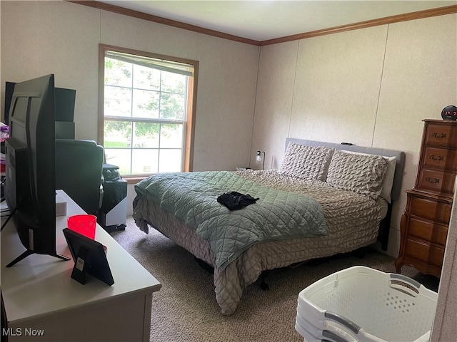 37346 Goose Run Rd, Dexter City, OH 45727 - bedroom with carpet flooring and ornamental molding