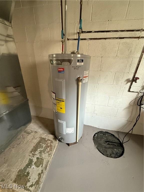 3627 Marland Heights Rd, Weirton, WV 26062 - utility room with electric water heater