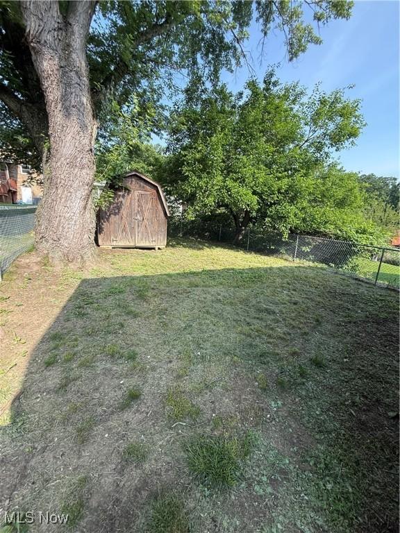 3627 Marland Heights Rd, Weirton, WV 26062 - fenced backyard with a shed