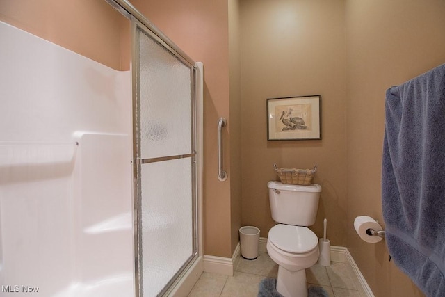 8311 Hemingway Ln, Mentor, OH 44060 - bathroom with tile patterned floors and a shower stall