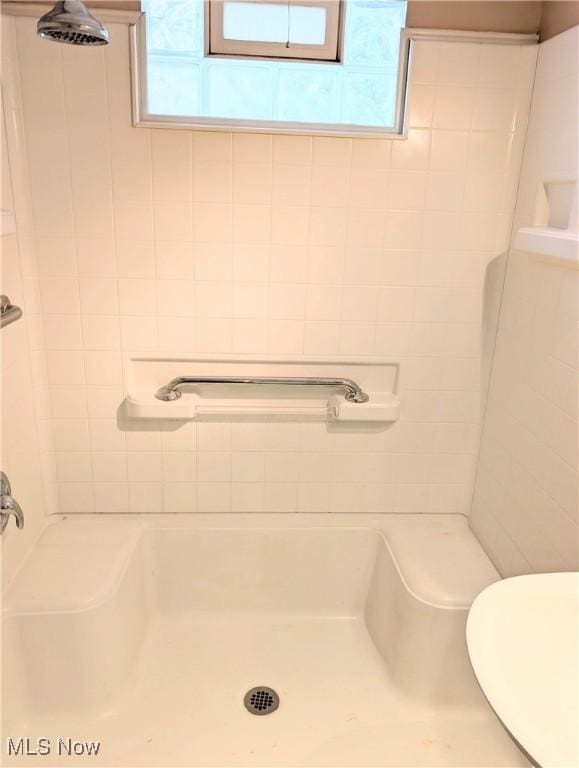 173 6th St SW, Brewster, OH 44613 - bathroom featuring a shower and plenty of natural light
