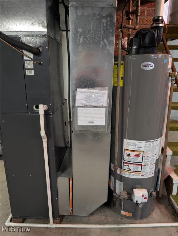 173 6th St SW, Brewster, OH 44613 - utilities featuring water heater and heating unit