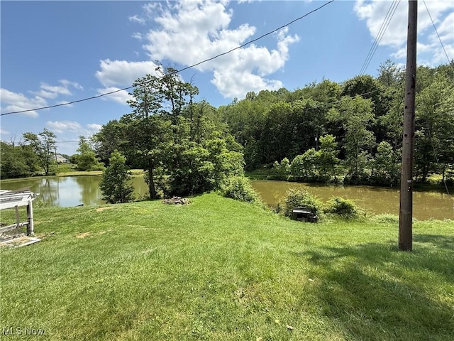 51 Buckeye Dr, New Cumberland, WV 26047 - view of grassy yard with a water view