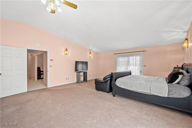 52 Hilda Cir, Bloomingdale, OH 43910 - carpeted bedroom featuring vaulted ceiling and baseboards
