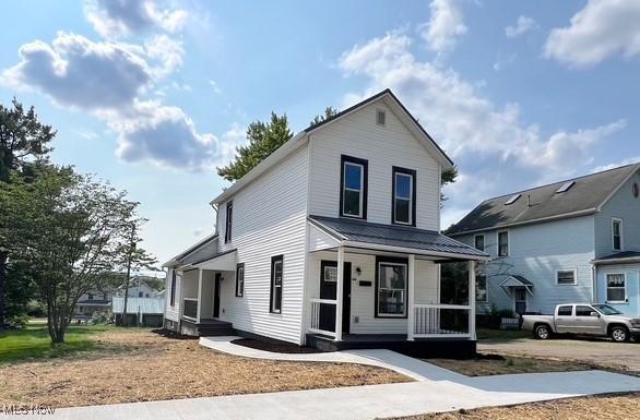 619 N 3rd St, Dennison, OH 44621 - view of front of property with covered porch
