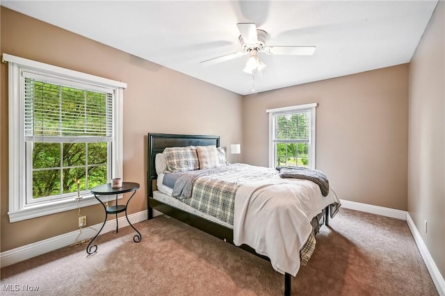 1681 State Rd, Warren, OH 44481 - bedroom with carpet flooring and a ceiling fan