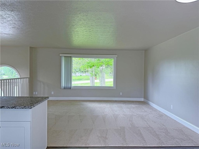7247 Kiltie Ln, Northfield, OH 44067 - spare room with healthy amount of natural light, light colored carpet, and a textured ceiling