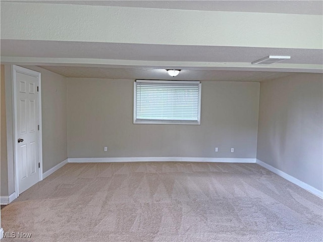 7247 Kiltie Ln, Northfield, OH 44067 - spare room featuring light carpet and baseboards