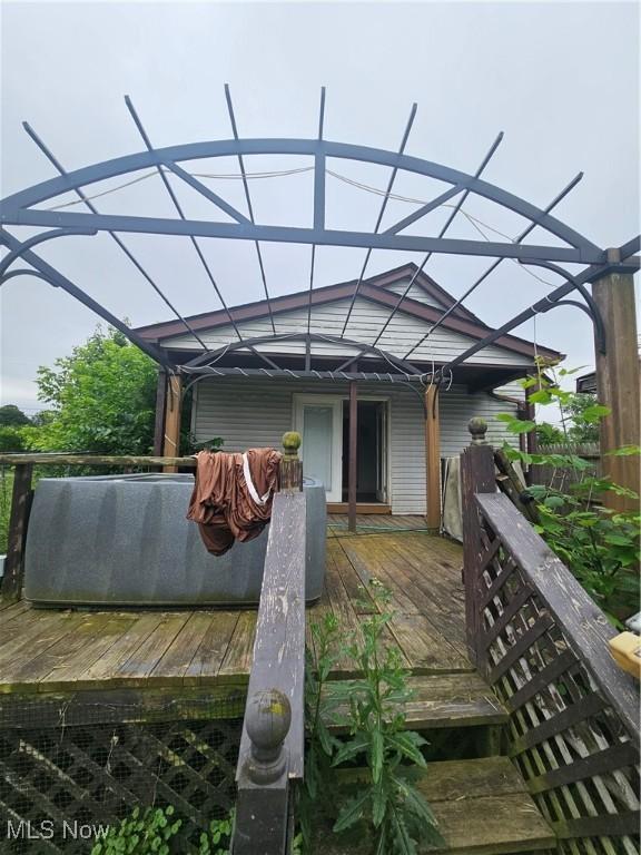 6270 Fairview Rd, Austintown, OH 44515 - view of wooden deck