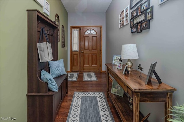 937 Amundsen Dr, Canal Fulton, OH 44614 - entryway featuring dark wood-type flooring