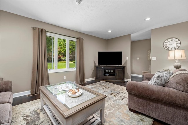 12145 The Blfs, Strongsville, OH 44136 - living room featuring wood finished floors and recessed lighting
