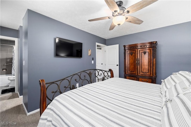 12145 The Blfs, Strongsville, OH 44136 - carpeted bedroom featuring baseboards and a ceiling fan