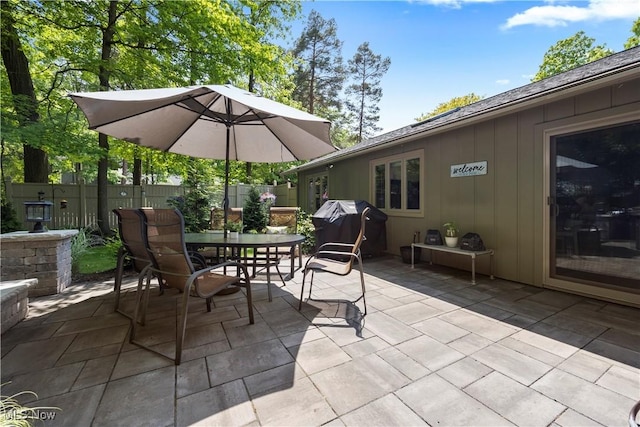 12145 The Blfs, Strongsville, OH 44136 - view of patio / terrace featuring outdoor dining area and grilling area