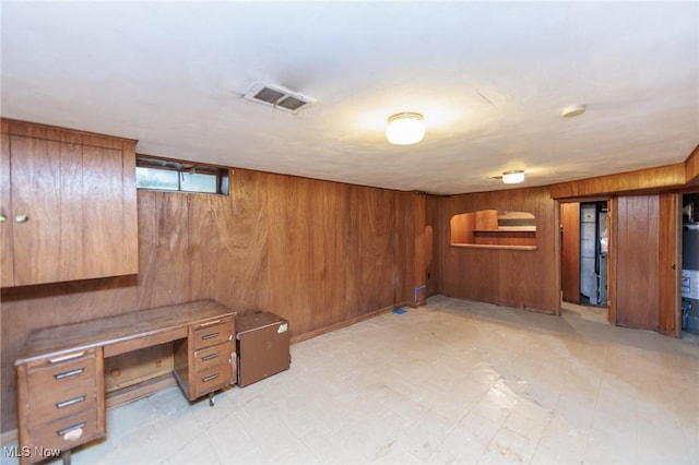 2375 Glendon Rd, University Heights, OH 44118 - below grade area with wood walls and light flooring