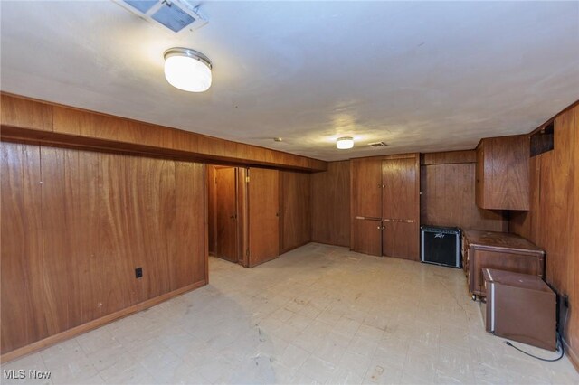 2375 Glendon Rd, University Heights, OH 44118 - finished below grade area with wooden walls and light floors