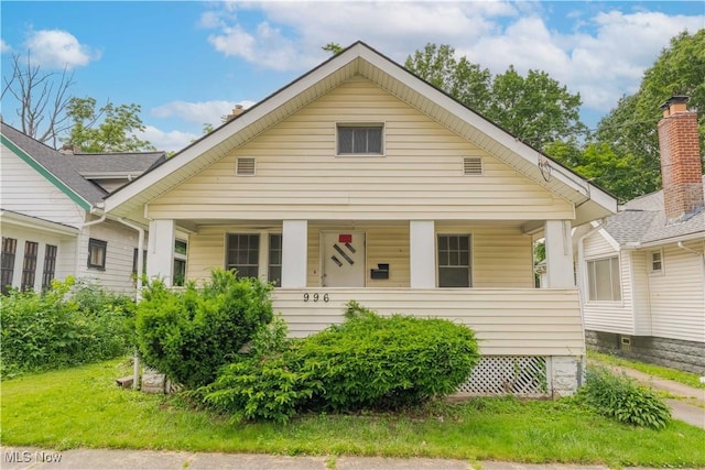 996 Peerless Ave, Akron, OH 44320 - bungalow-style house with covered porch