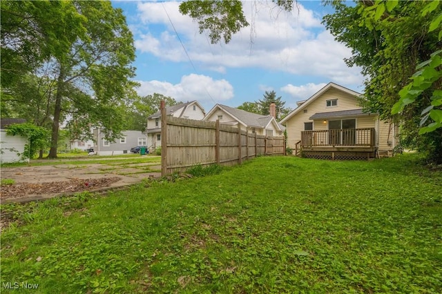996 Peerless Ave, Akron, OH 44320 - view of yard featuring a deck