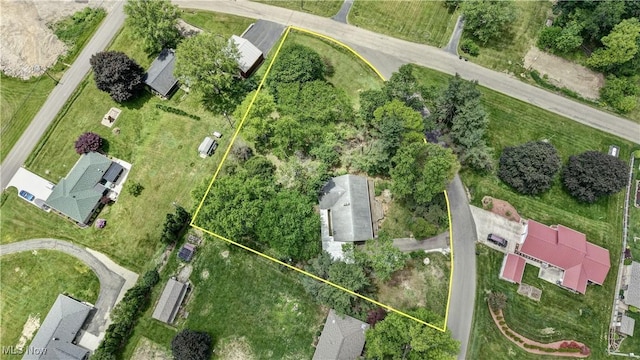 1592 Pleasant Vw, Dover, OH 44612 - aerial view of property's location featuring property parcel outlined