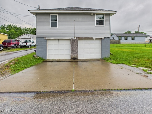 1317 Crescent St, Parkersburg, WV 26101 - garage with concrete driveway