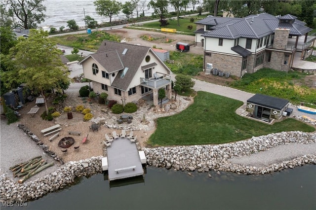 731 Cedar Point Rd, Sandusky, OH 44870 - view from above of property featuring a large body of water
