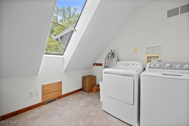 731 Cedar Point Rd, Sandusky, OH 44870 - laundry room with washing machine and clothes dryer and carpet floors
