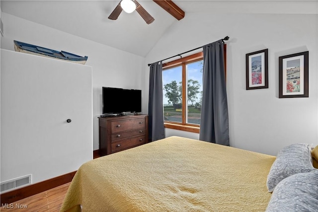 731 Cedar Point Rd, Sandusky, OH 44870 - bedroom with wood finished floors and a ceiling fan