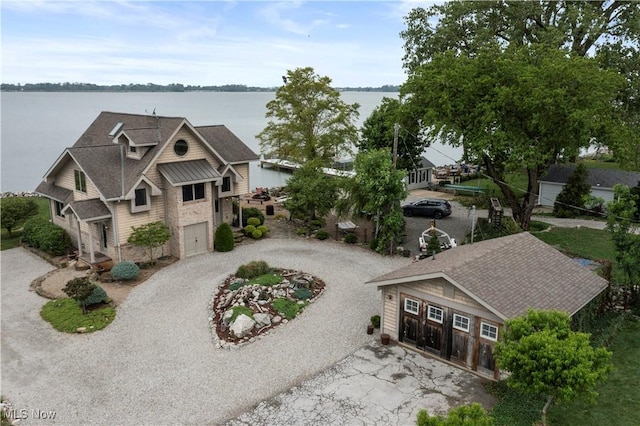 731 Cedar Point Rd, Sandusky, OH 44870 - aerial view of property and surrounding area with a nearby body of water