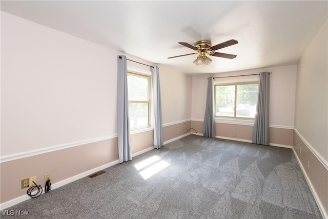 260 Morgan, Oberlin, OH 44074 - carpeted empty room with ceiling fan and baseboards