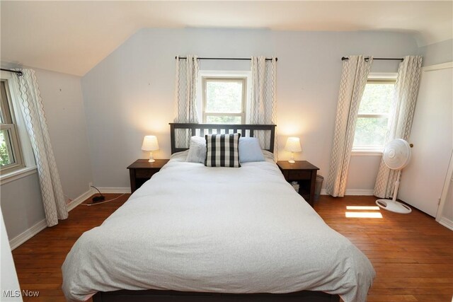 260 Morgan, Oberlin, OH 44074 - bedroom with wood finished floors and vaulted ceiling