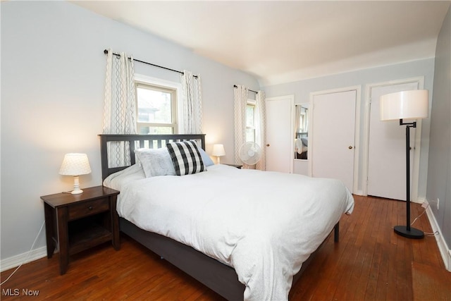 260 Morgan, Oberlin, OH 44074 - bedroom with wood-type flooring and baseboards