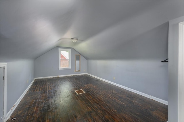 1209 Oak Ave SE, Massillon, OH 44646 - additional living space with hardwood / wood-style floors and lofted ceiling