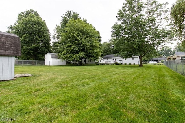 456 Hickory Ln, Salem, OH 44460 - view of yard featuring a shed