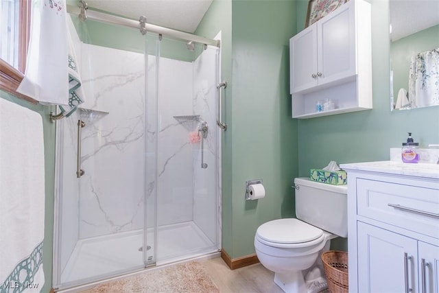 456 Hickory Ln, Salem, OH 44460 - full bath featuring a marble finish shower and vanity
