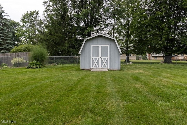 456 Hickory Ln, Salem, OH 44460 - view of shed with a fenced backyard