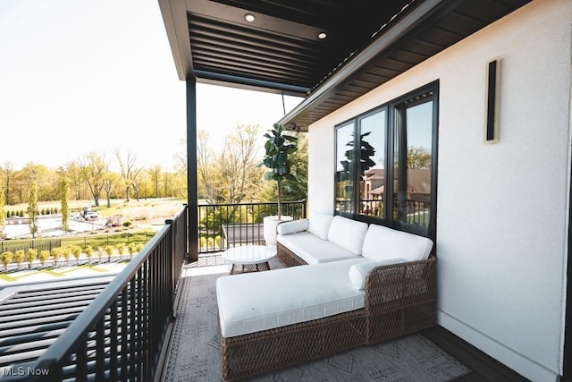 7363 Kempton Ct, Canfield, OH 44406 - balcony with an outdoor hangout area