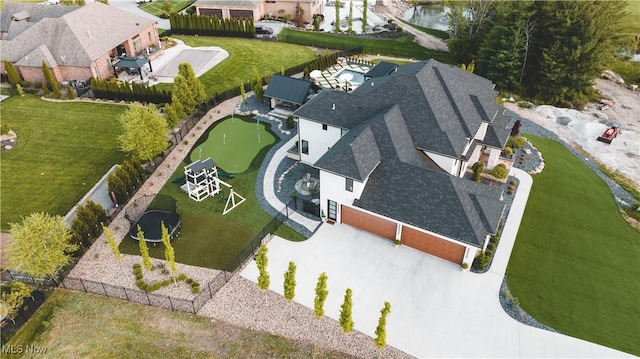 7363 Kempton Ct, Canfield, OH 44406 - aerial view of residential area featuring a nearby body of water