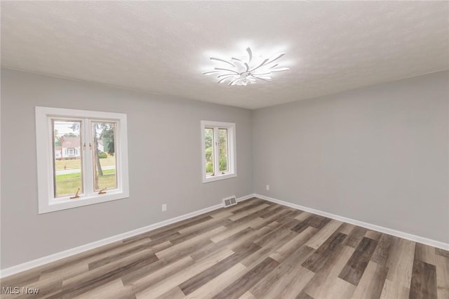 6114 Crossview Rd, Seven Hills, OH 44131 - empty room featuring plenty of natural light, wood finished floors, and a textured ceiling