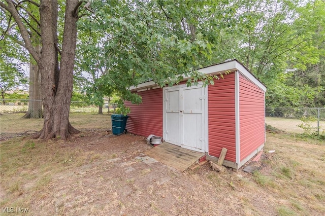 6114 Crossview Rd, Seven Hills, OH 44131 - view of shed featuring a fenced backyard