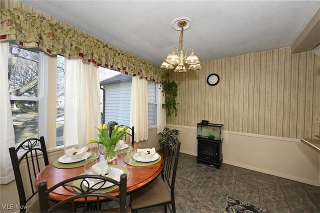 145 Edgewood Dr, Berea, OH 44017 - dining space with a chandelier and healthy amount of natural light