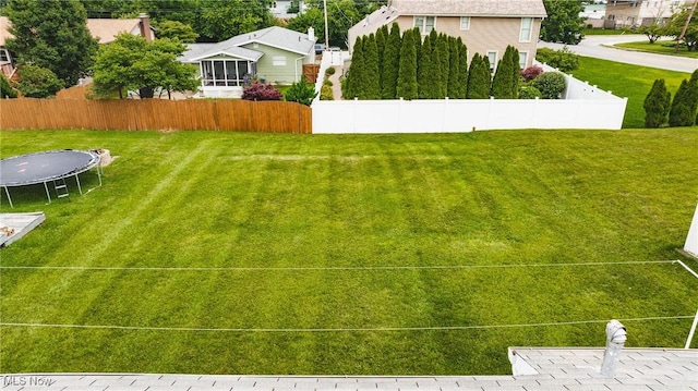3606 Liberty St, Parkersburg, WV 26104 - view of yard featuring a trampoline