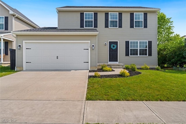 3523 Magnolia Dr, Lorain, OH 44053 - view of front of property featuring driveway and a front yard