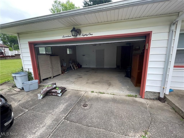 1781 Pleasant Valley Rd, Girard, OH 44420 - garage with concrete driveway