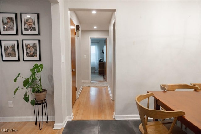 320 Brookfield Ave, Boardman, OH 44512 - hallway featuring wood finished floors and recessed lighting