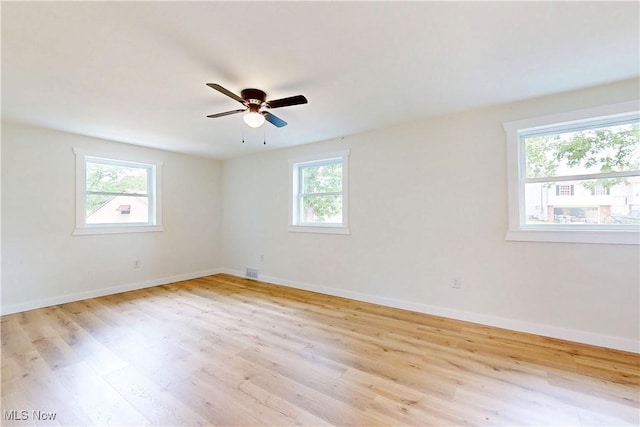 209 Beechwood Blvd, Wintersville, OH 43953 - empty room with light wood-type flooring and ceiling fan