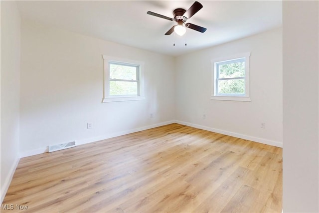 209 Beechwood Blvd, Wintersville, OH 43953 - empty room featuring light wood finished floors and a ceiling fan