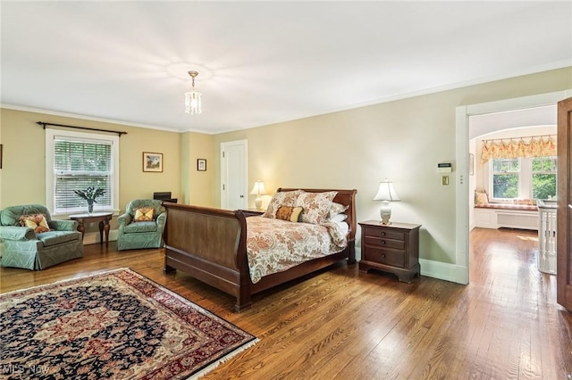 2820 W Park Blvd, Shaker Heights, OH 44120 - bedroom featuring hardwood / wood-style floors and ornamental molding
