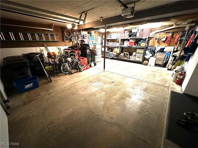 132 Dennis Dr, Cortland, OH 44410 - garage featuring a garage door opener