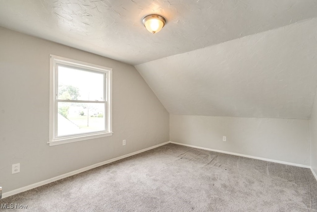 640 E 261st St, Euclid, OH 44132 - additional living space featuring vaulted ceiling and carpet flooring
