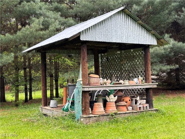 38474 Longs Crossing Rd, Leetonia, OH 44431 - view of patio with a gazebo